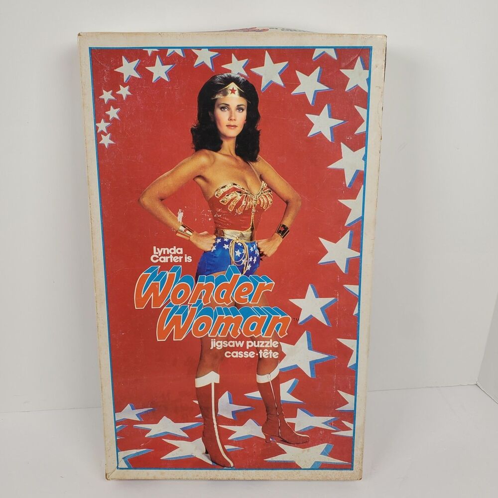 Lynda Carter 1978 Vintage Wonder Woman Jigsaw Puzzle Complete 200 Pieces‎